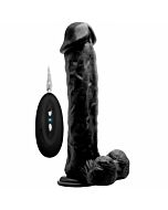 Real rock 006 vibrador 100 realistico negro 295 cm