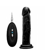 Real rock 008 vibrador 100 realistico negro 20 cm