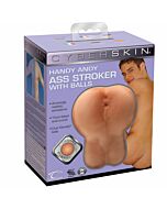 Topco masturbador anal con testiculos stroker