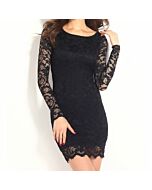 Queen vestido elegante negro vintage talla unica