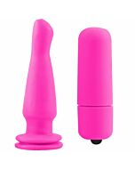 Neon plug anal vibrador rosa 1342cm