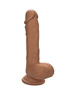 Dildo Doble Densidad Marrón 17,75cm