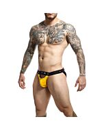 DNGEON Peekaboo Jock Amarillo - Ropa Interior Deportiva-Erótica