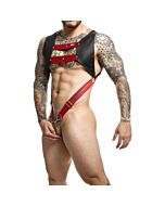 DNGEON Top Cockring Harness - Rojo