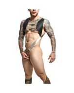 DNGEON Arnes Anillo Superior Dorado - BDSM Cockring Harness