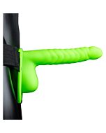 Ouch-Strap-On Hueco con Testículos - Brilla en la Oscuridad