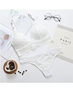 Floral Lace Set - Blanco