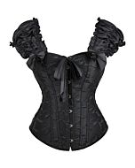 Corset Ángel Negro Glamouroso