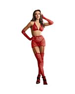 Conjunto Diamante Rojo - 5 Piezas