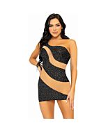 Minivestido Sensual Bicolor
