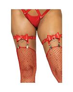 Liguero Rojo Vegano Alto "Seductiva Piel