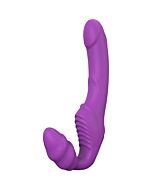 Dúo Amoroso Morado - Arnés Doble Sin Tirantes