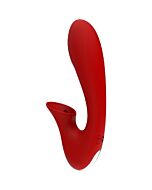 Vibrador Clítoris Rojo Dual