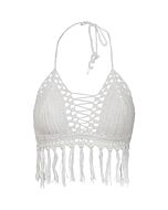 Bikini Blanco Tejido Sexy