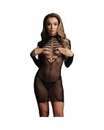 Vestido Sensual Rejilla - Negro