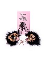 Esposas de peluche leopardo