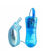 Jelly gems 14 vibrador de gelatina conejito azul
