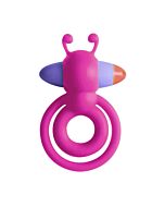 Anillo vibrador abeja fucsia