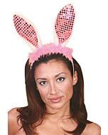 Diadema conejita lentejuelas