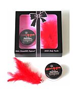 Estuche de polvos comestibles de fresa