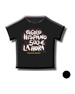Camiseta negra gigolo hispano 500  la hora