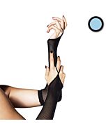 Leg avenue calentadores de brazos de red azul claro