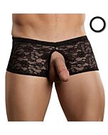 Male power boxer encaje abertura blanco