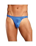 Male power tanga azul satinado
