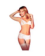 Kiss me peek a boo set de 3 piezas blanco