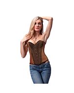 Intimax corset dorado purpurina