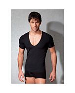 Doreanse camiseta cuello v negro