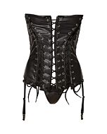 Avanza corse cordones y tanga negro