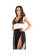 Caramel nuit - set de camisn con tanga a juego + ptalos