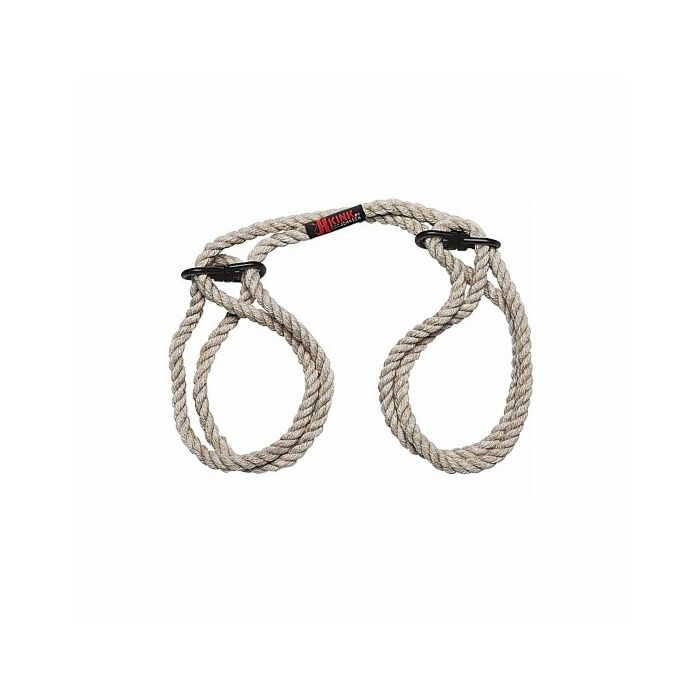 Hogtied - bind & tie - ataduras de cuerda para muñecas y tobillos - natural