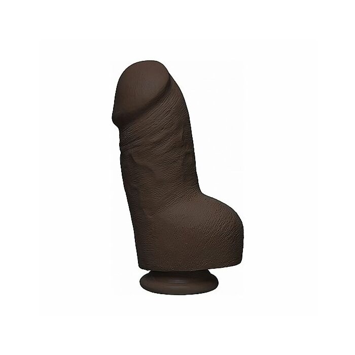 Fat d - pene realístico ultraskyn 20cm - chocolate
