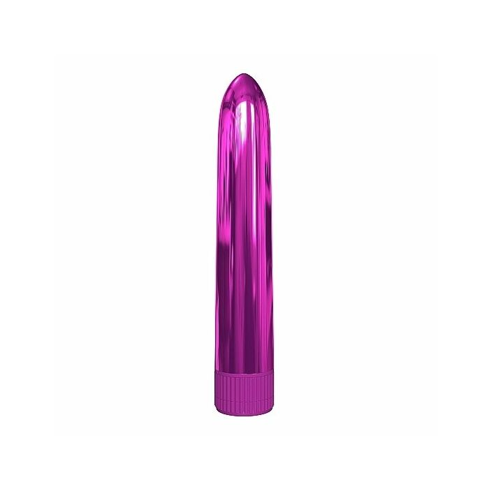 Rocket vibrador metálico 18cm - rosa