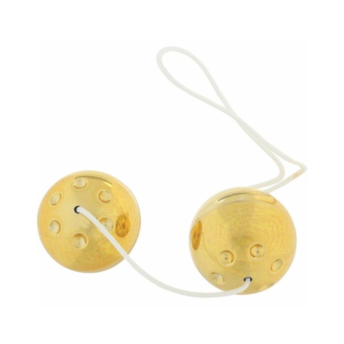 Gold metal bolas estimuladoras - 2uds