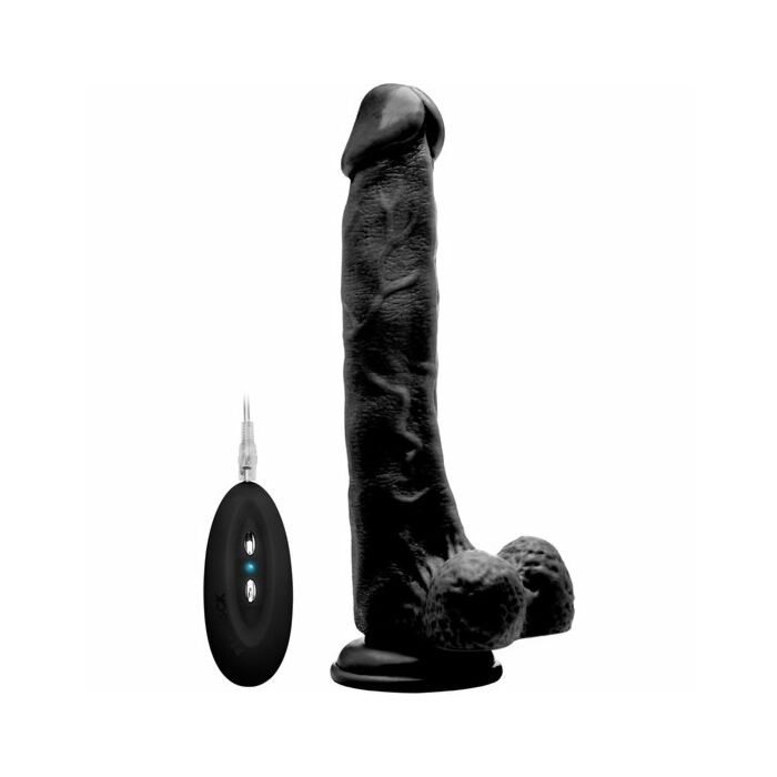 Real rock 005 vibrador 100 realistico negro 27 cm