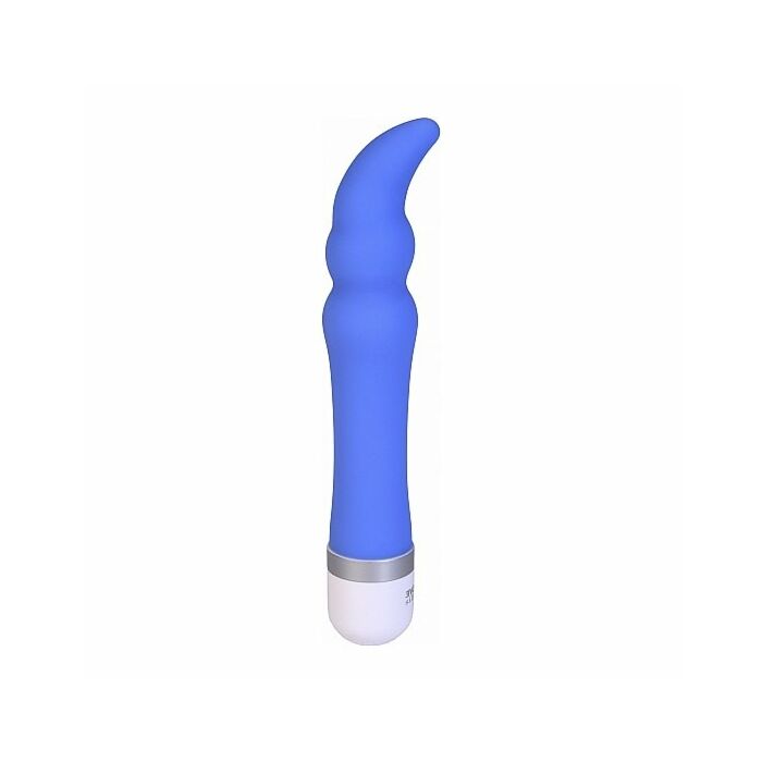 Vibrador de silicona fleur de lis silky g azul