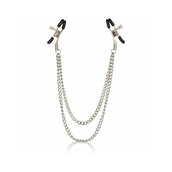 Pinzas para pezones con doble cadena