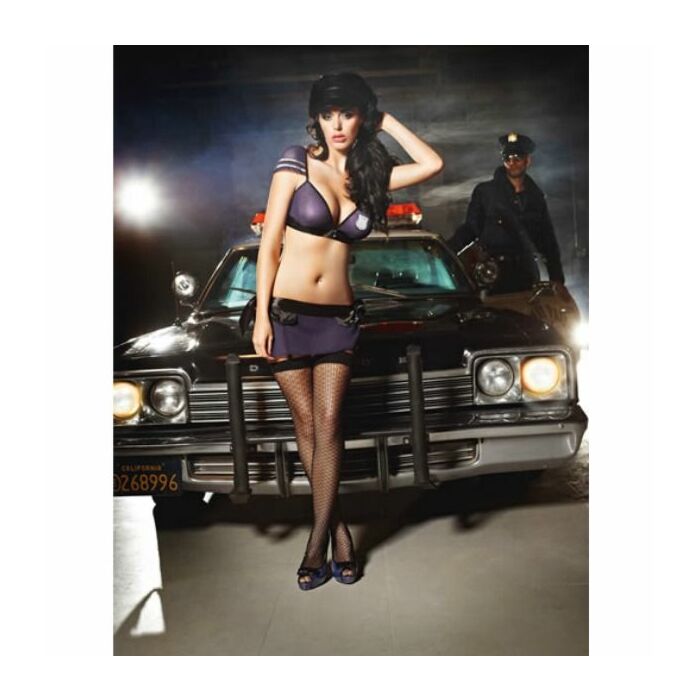 Baci media alta negra de red