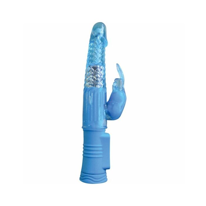 4play deluxe vibrador conejito rampante fino azul