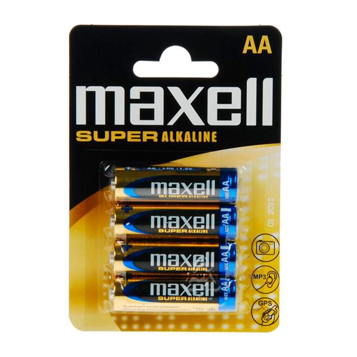 Maxell pila super alkaline aa lr6 blister*4