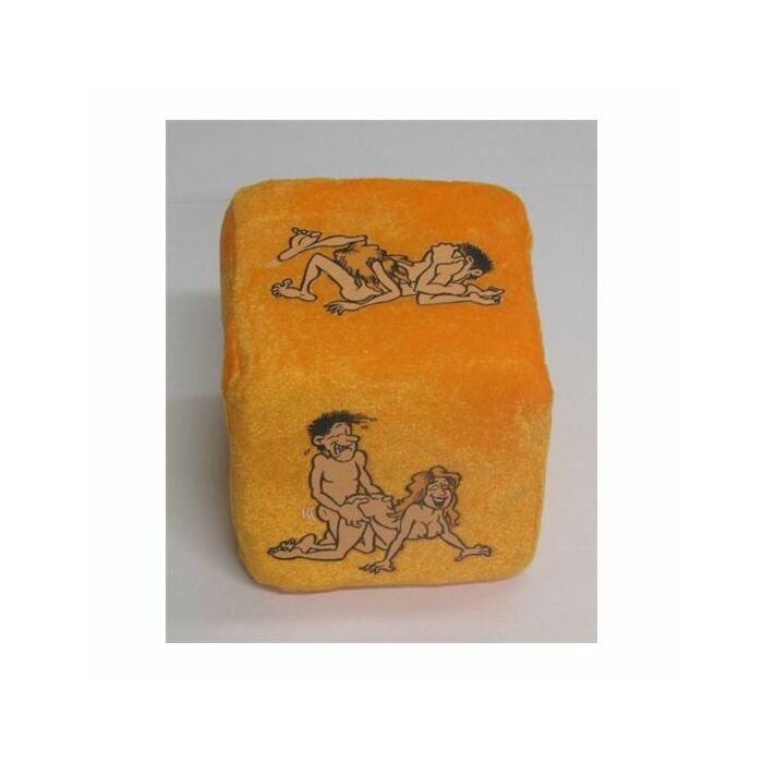 Dado tela naranja postura