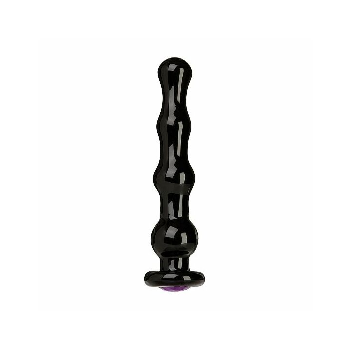 Unique plug anal de cristal negro