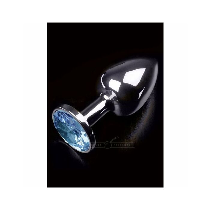 Plug anal jewellery small plata / azul
