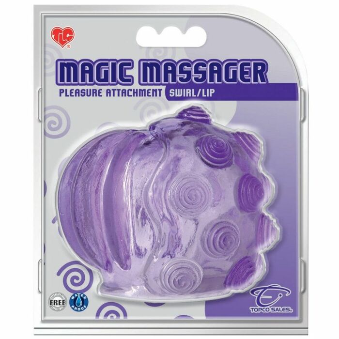Topco cabezal lila swirl para masajeadores magic