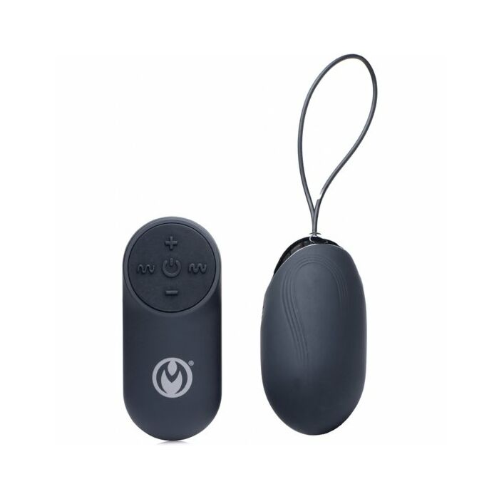 Huevo vibrador de silicona - thunder egg 21x control remotao - negro