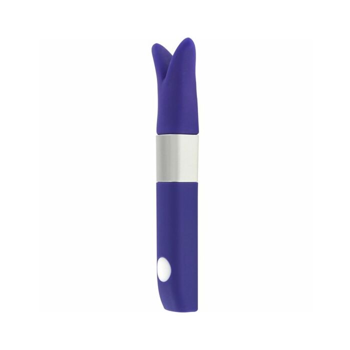 Estimulador con vibrador de viaje morado