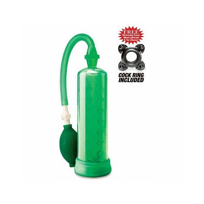 Pump worx bomba de ereccion silicona verde